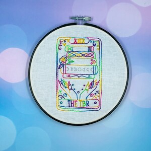 The TBR Bookish Tarot Embroidery