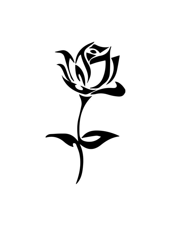 Rose SVG Flower Svg Fall Svg Cricut Clipart Cricut SVG - Etsy