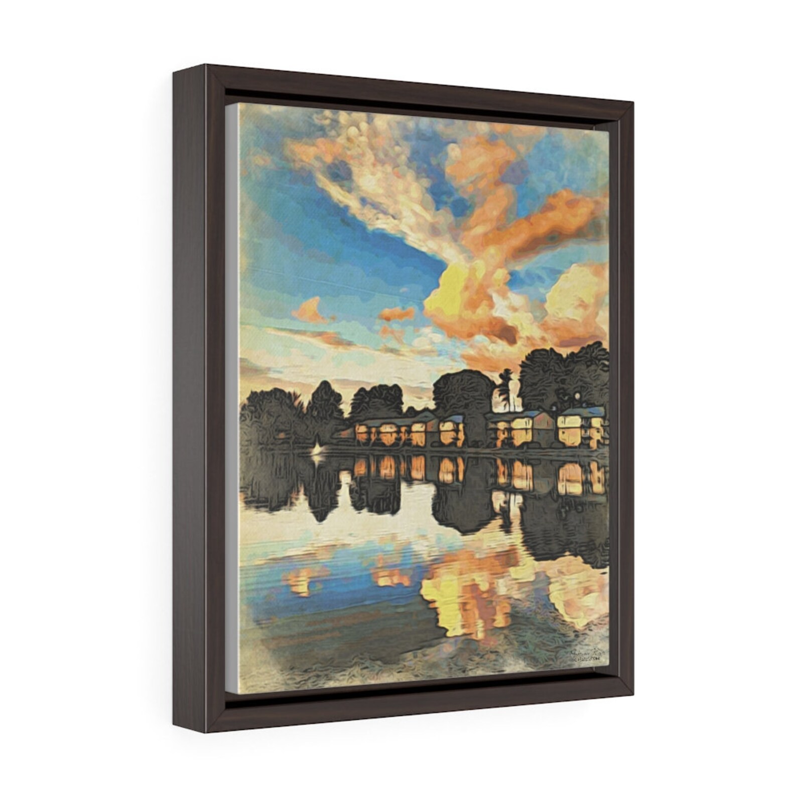 Custom canvas print Vertical Framed Premium Gallery Wrap Etsy