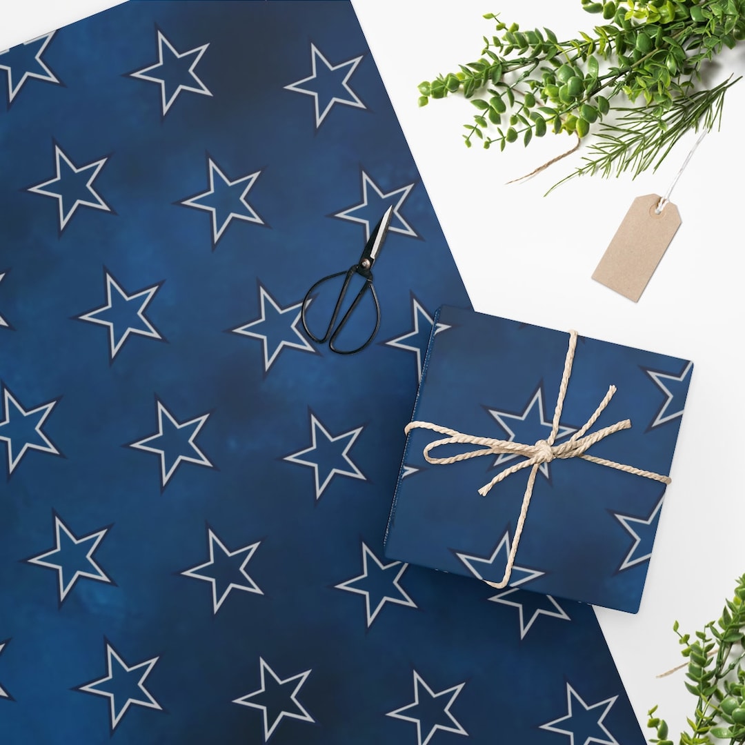 Dallas Cowboys Wrapping Paper Party Decorations Custom Etsy