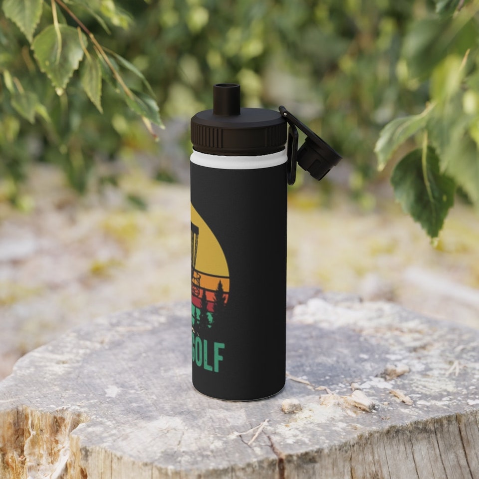 Discover Disc Golf Stainless Steel Water Bottle, Sports Lid