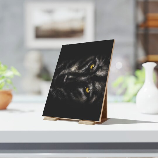 Disover Wolf Ceramic Photo Tile