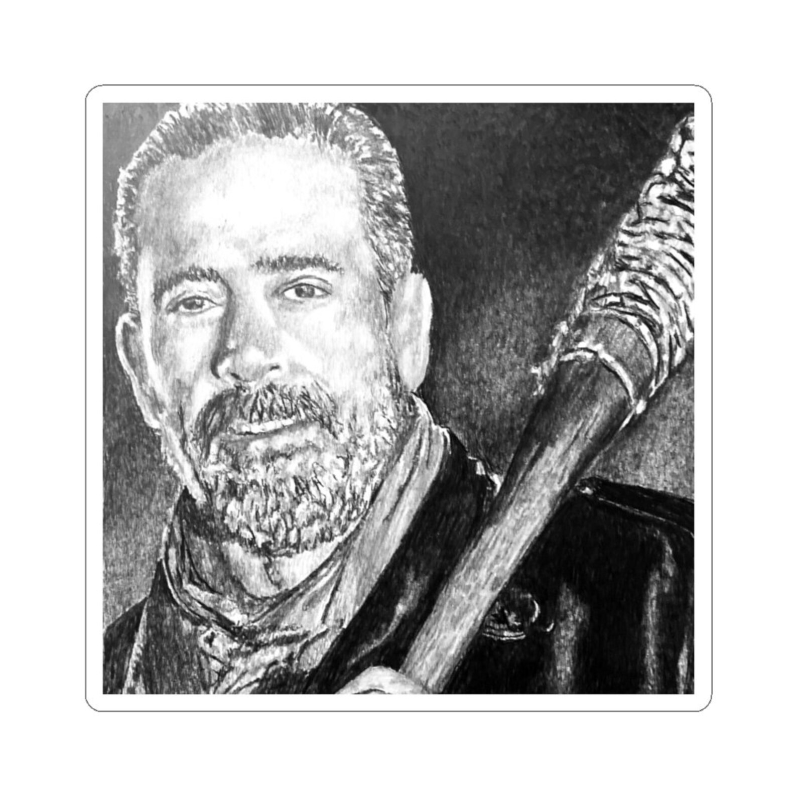 The Walking Dead Sticker Negan TWD Sticker Laptop Sticker Etsy
