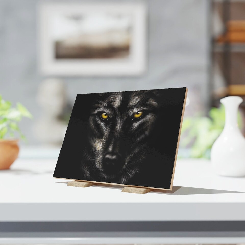 Discover Wolf Ceramic Photo Tile