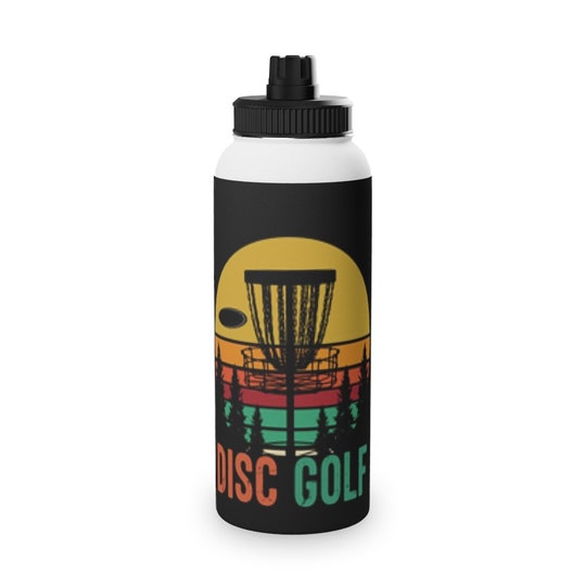 Disover Disc Golf Stainless Steel Water Bottle, Sports Lid