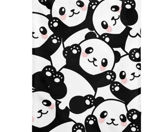 50 X 60 Panda 7 Sviuse Panda Throw Blanket Sherpa Fleece Blanket Cartoon Panda Pattern Lightweight Throw for Bed Sofa Travel Kids Teens Birthday Gifts