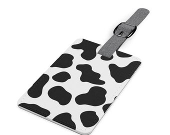 Cow Baggage Tag For Travel Tags Accessories 2 Pack Luggage Tags