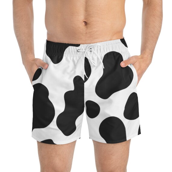 Cow Print Swim Trunks Swimsuit 