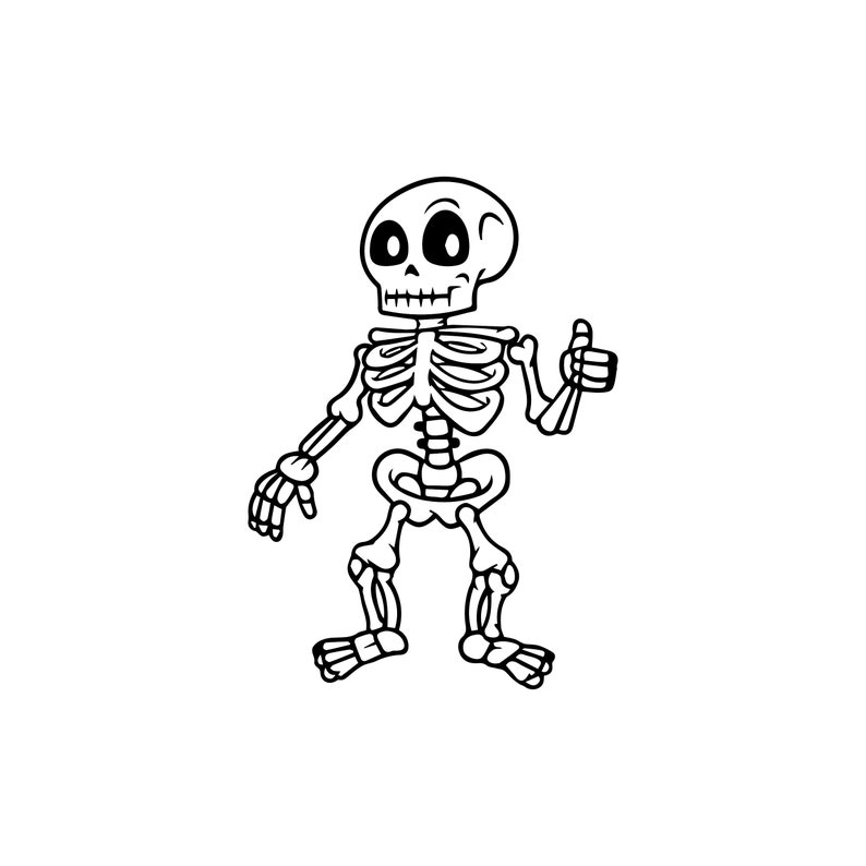Halloween svg fall svg Skeleton svg Clipart Cricut SVG image 1
