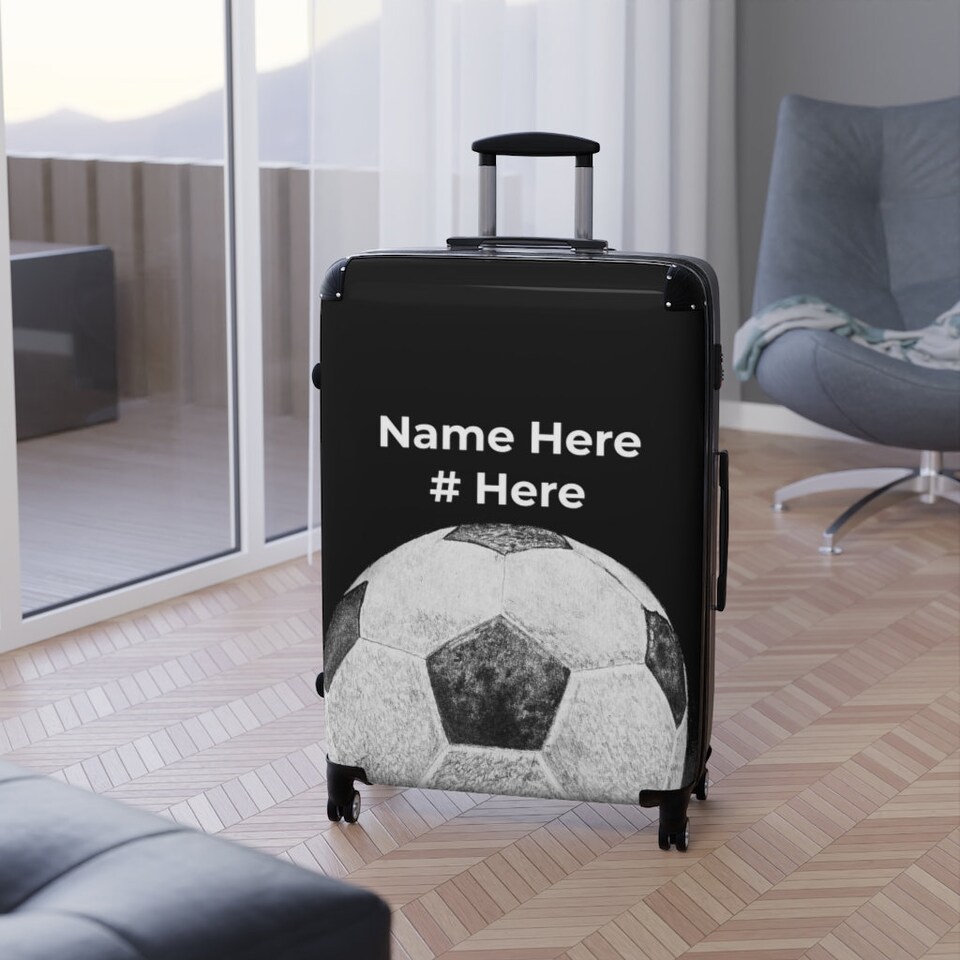 Personalized Soccer Suitcase