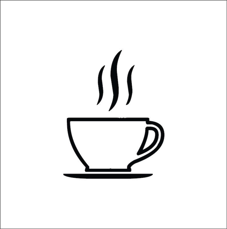 Coffee Cup SVG SVG Files Coffee Svg Cricut Clipart Cricut Etsy