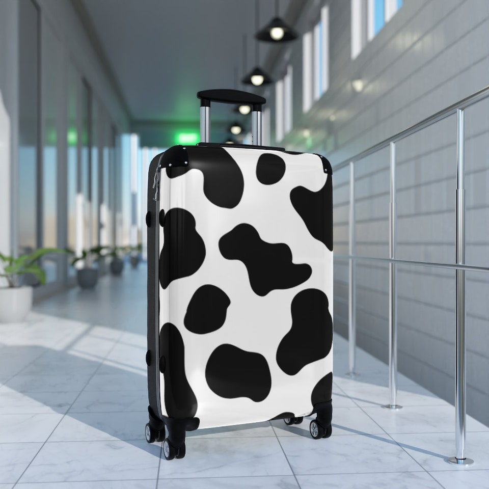 Cow Print Donut Suitcase