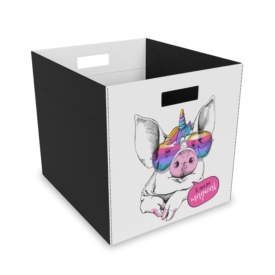 Discover Unicorn Pig Felt Storage Box