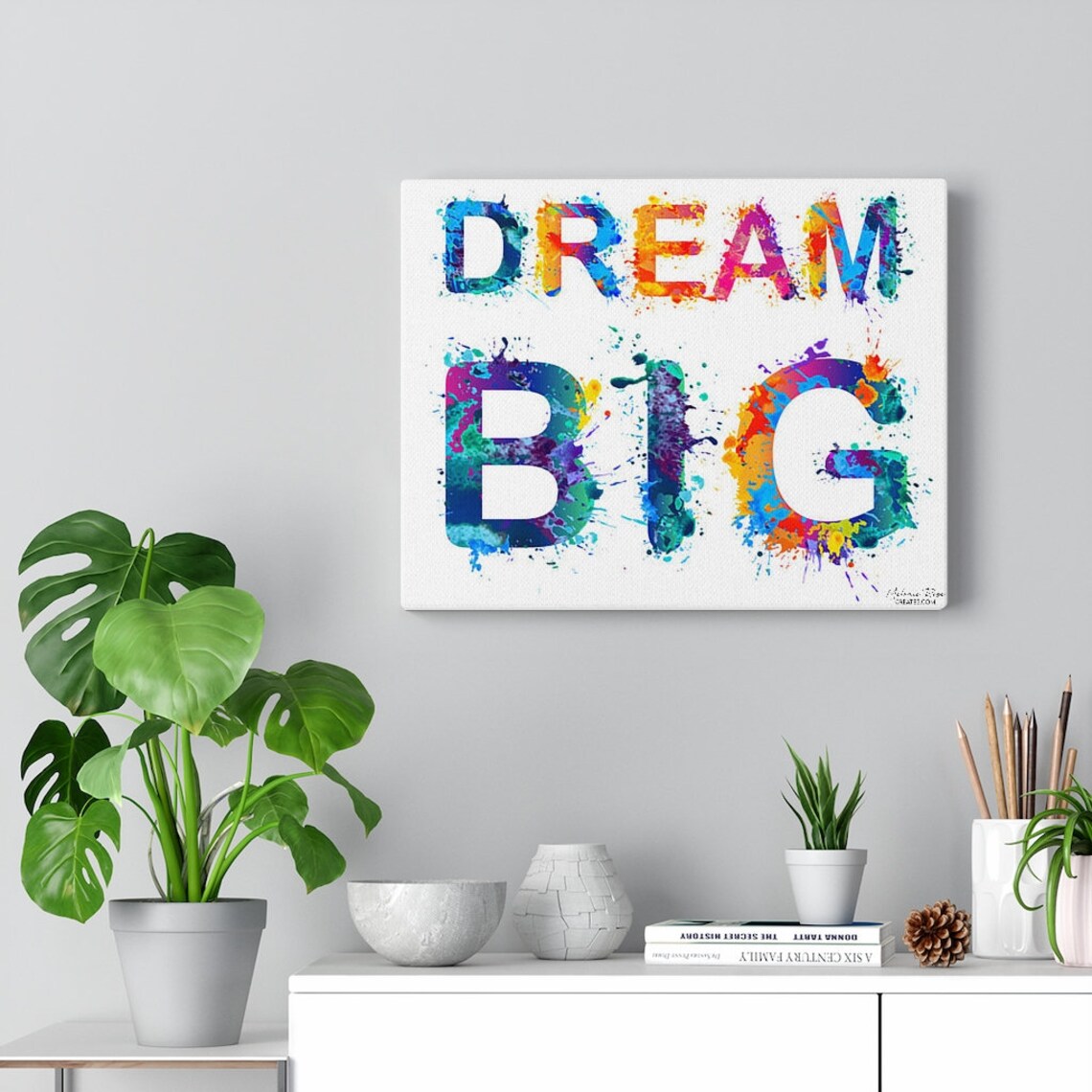 Dream Big Canvas Gallery Wraps printed canvas wall art Etsy