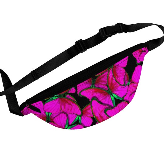 Pink Butterfly Fanny Pack