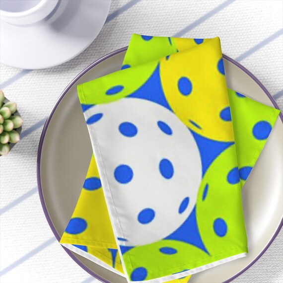 Pickleball Napkins Custom Napkins Dinner Napkins Home Etsy