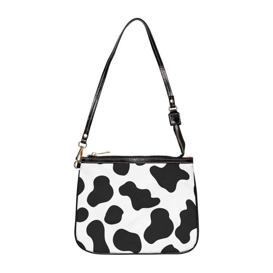 Discover Cow Print Small Shoulder Bag, custom bag, purse, custom purse, handbag