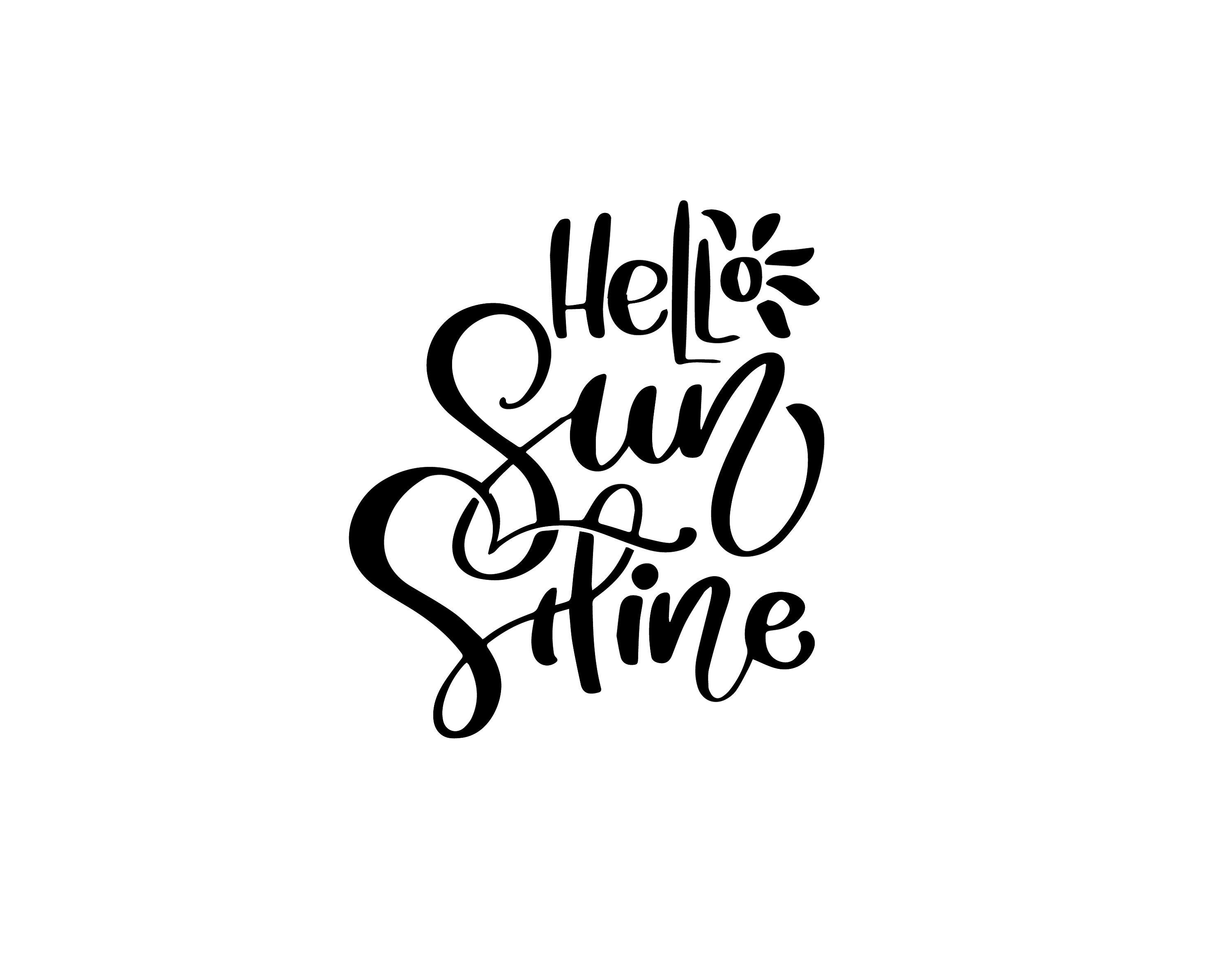 Hello Sunshine SVG Popular Svg Svgs Cricut Clipart Cricut | Etsy UK