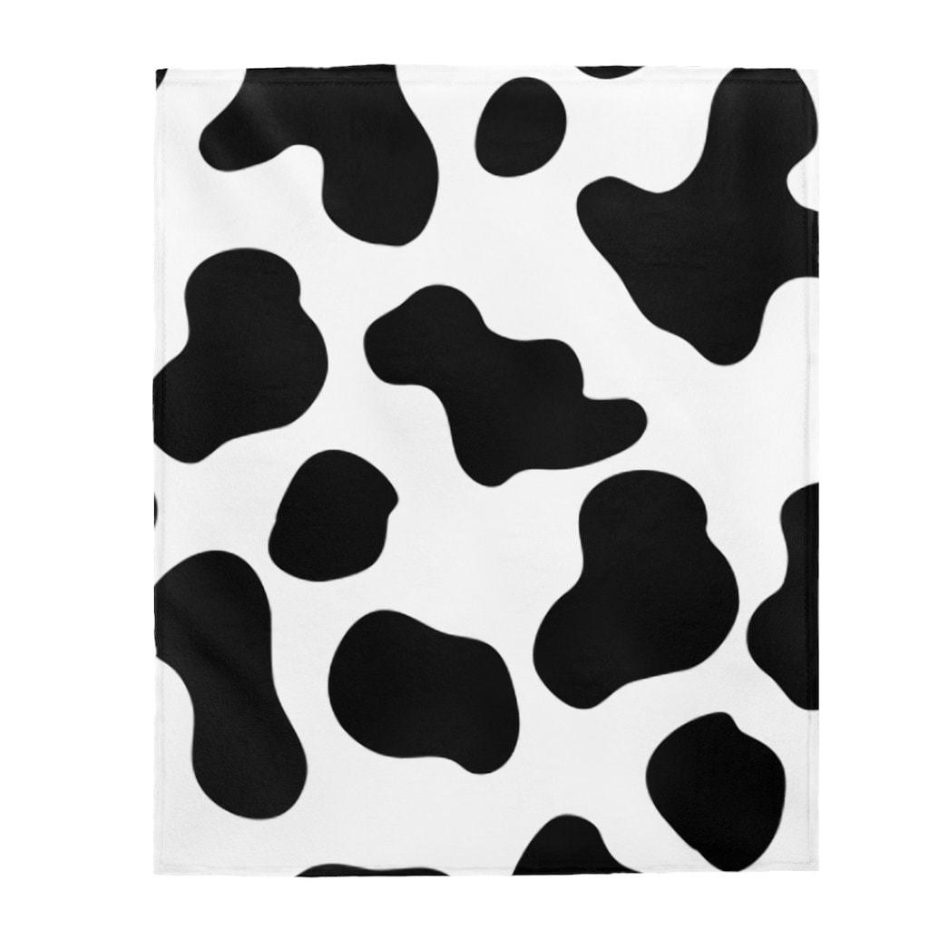 Bedding Throws Custom Animal Print Pattern Cow Print Supper Soft ...