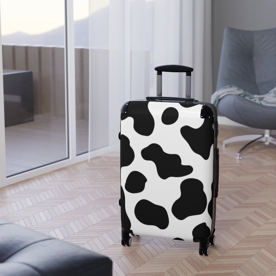 Cow Print Donut Suitcase