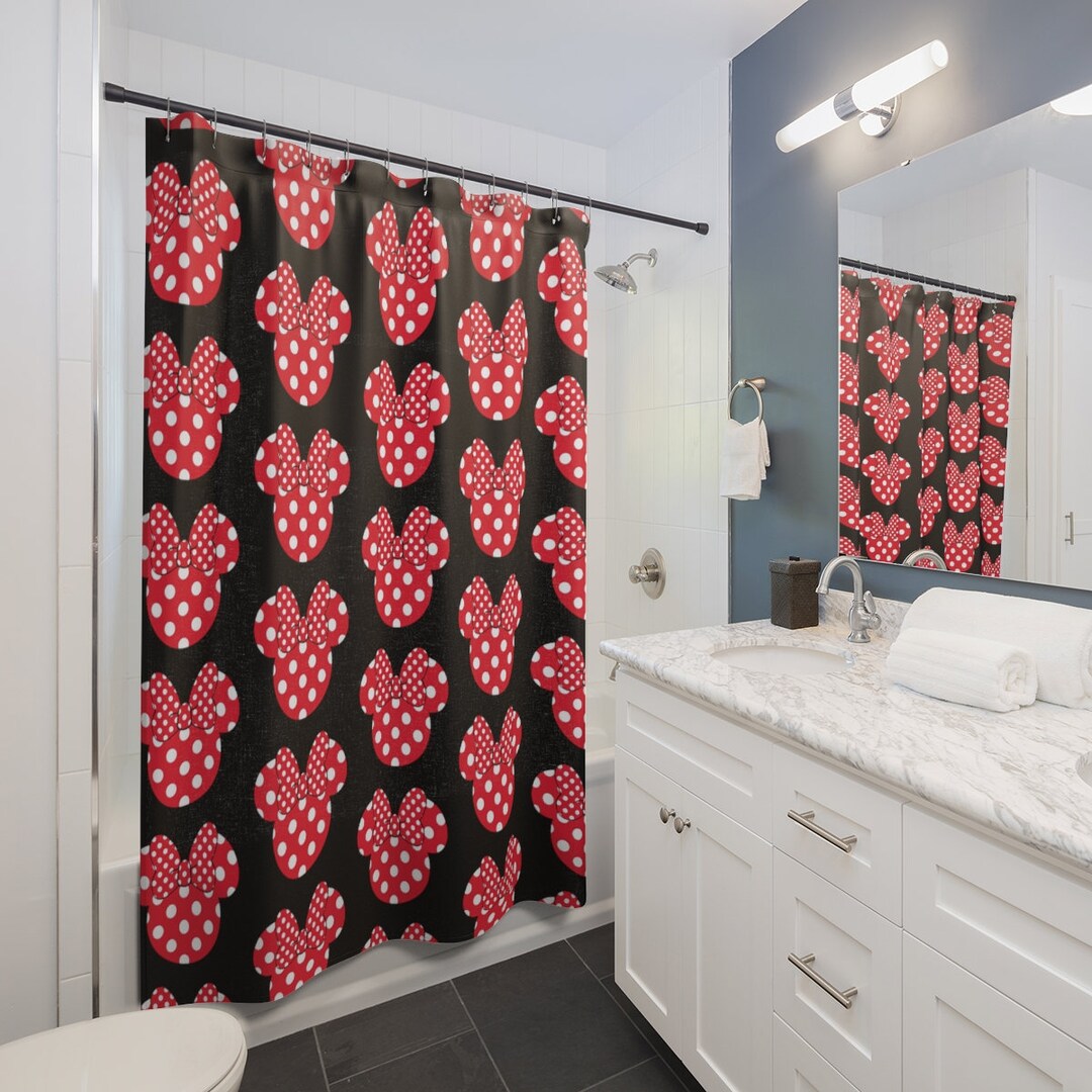 Minnie Mouse Shower Curtains Bathroom Decor Bathroom Home Etsy