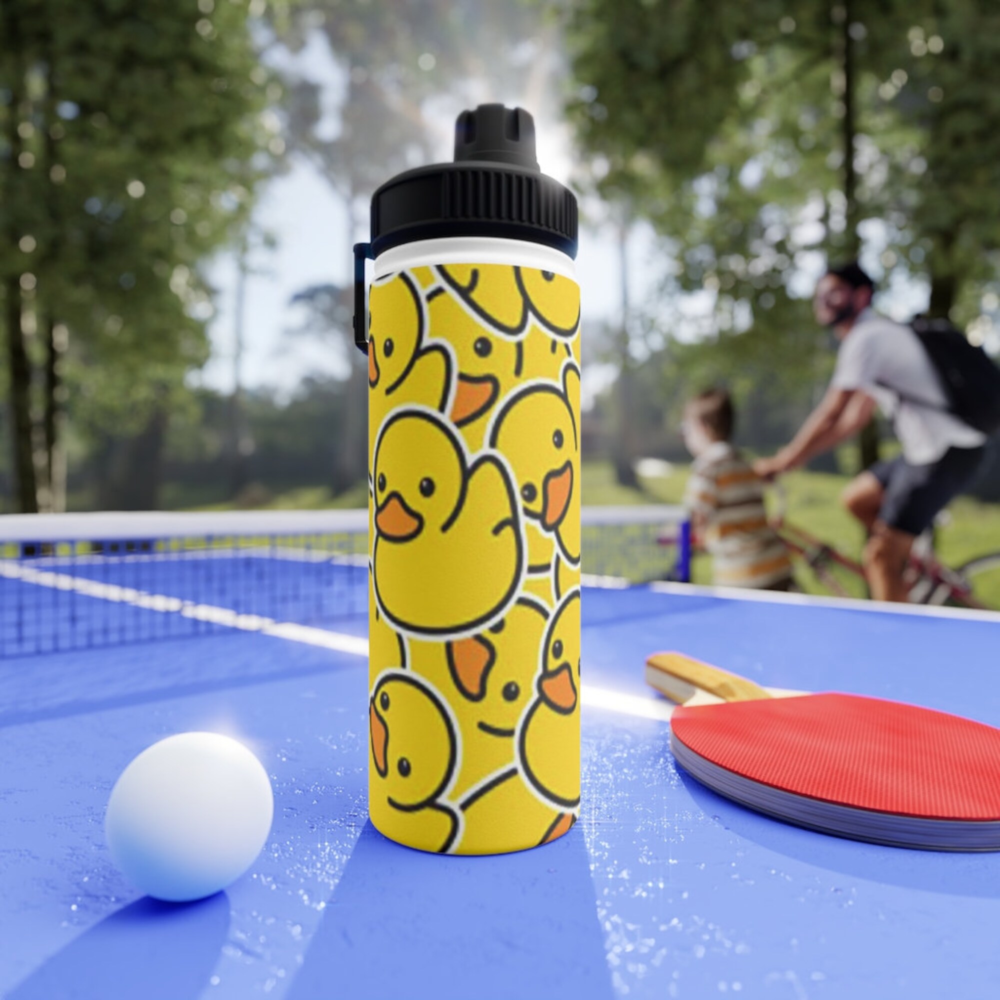 Duck Stainless Steel Water Bottle, Sports Lid