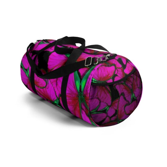 Pink Butterfly Duffel Bag