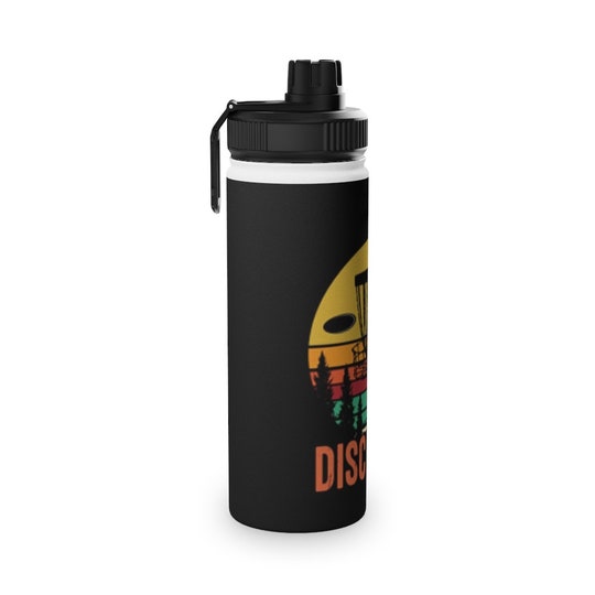 Disover Disc Golf Stainless Steel Water Bottle, Sports Lid