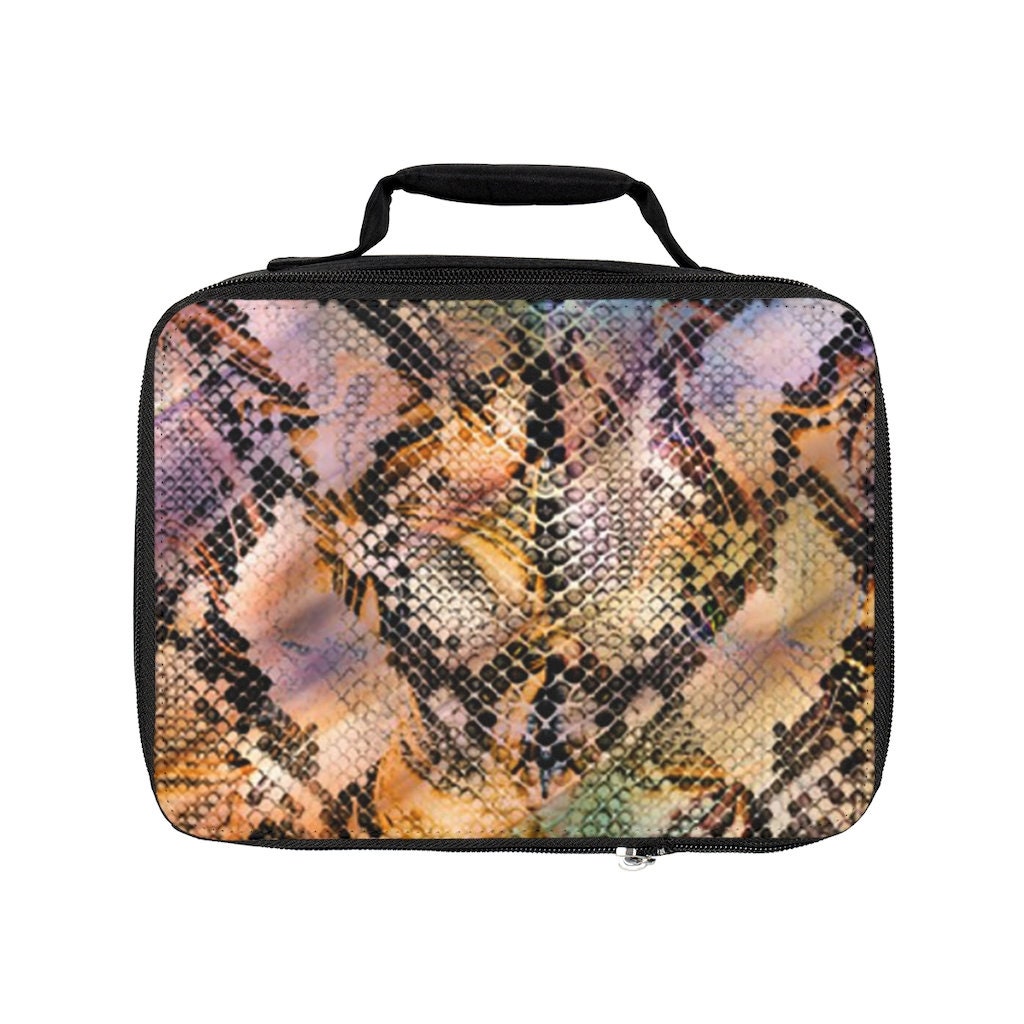 Snake Skin Print Lunch Bag Custom Lunch 