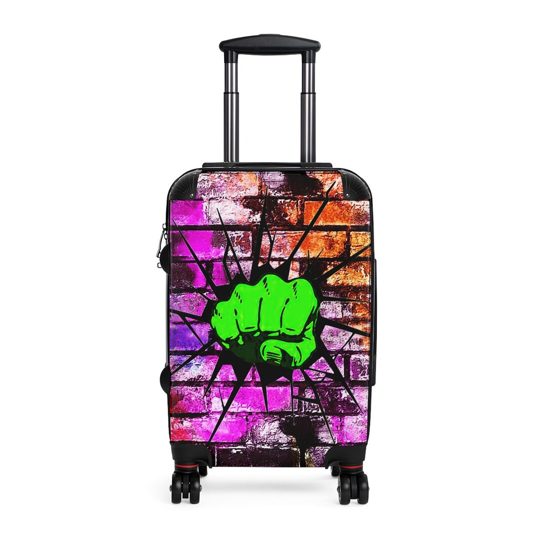 The Hulk Paint Splash Suitcase Cabin Suitcase Custom Etsy