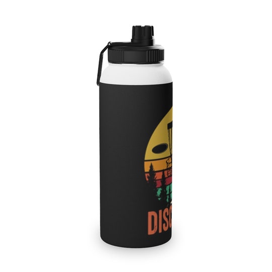 Disover Disc Golf Stainless Steel Water Bottle, Sports Lid