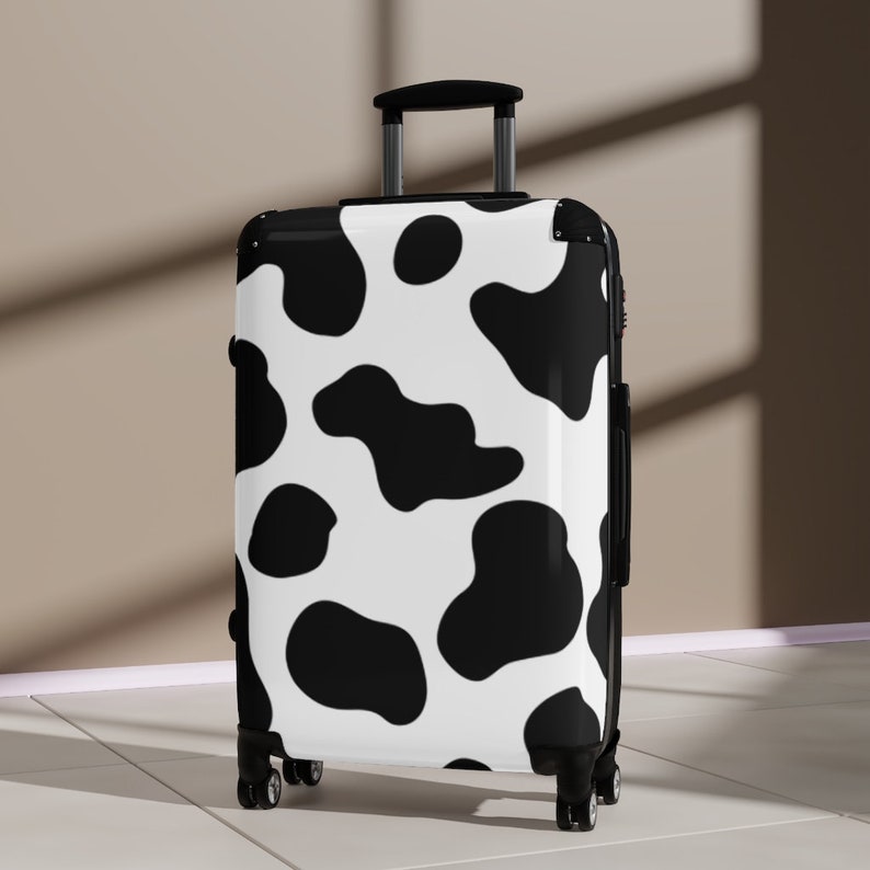 Cow Print Donut Suitcase Cabin Suitcase Custom Suitcase - Etsy