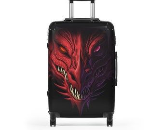 Travel Luggage Cover Suitcase Protector,Japanese Dragon,Monochrome Style Cultural Oriental Creatures Fantastic Ancient Collection,Black White，for Travel