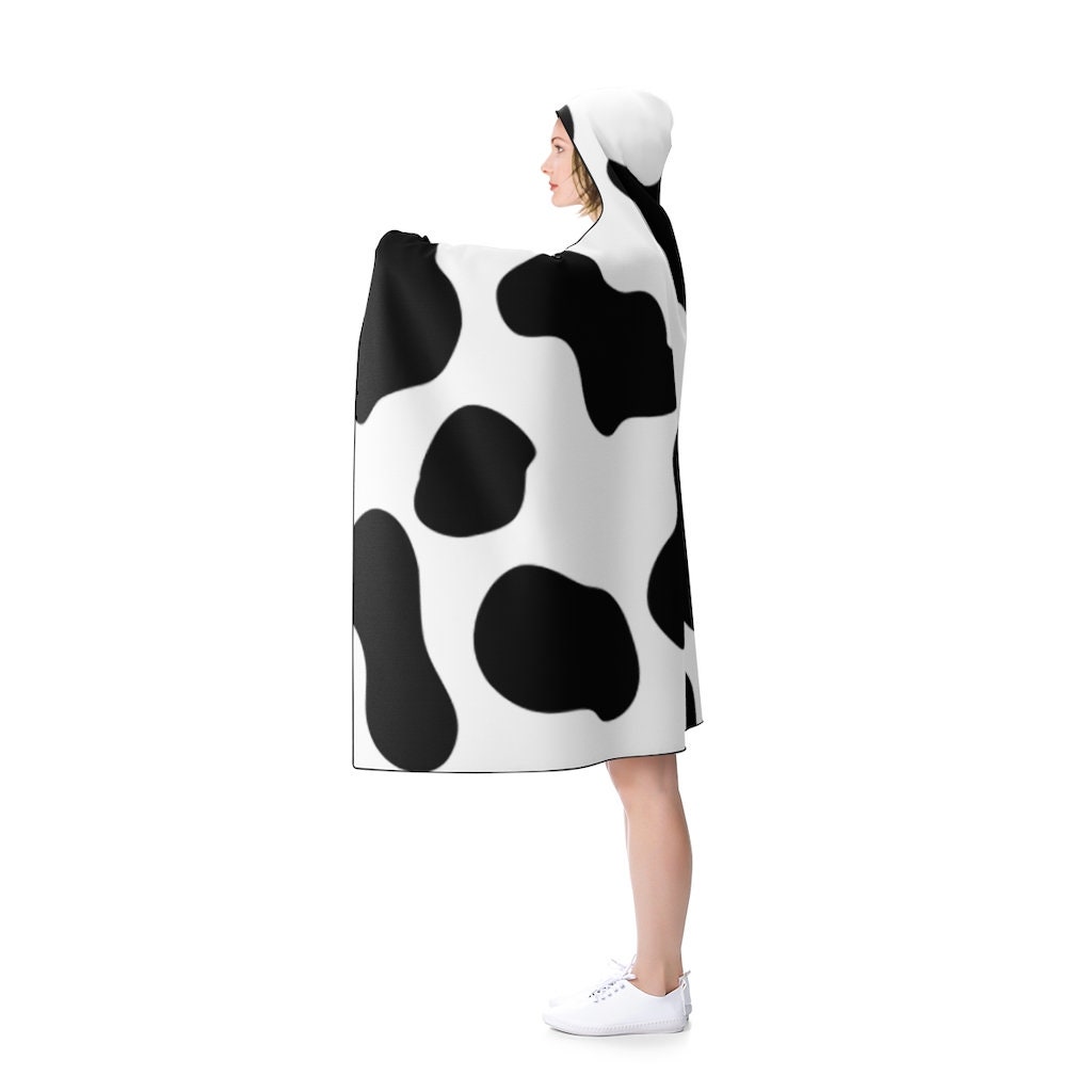 Cow print Hooded Blanket, Custom blanket sold by Gaurav Goyal SKU 24116707 Printerval