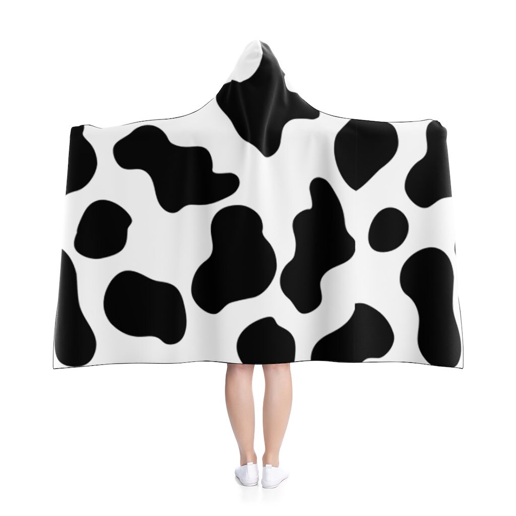 Cow print Hooded Blanket, Custom blanket sold by Gaurav Goyal SKU 24116707 Printerval