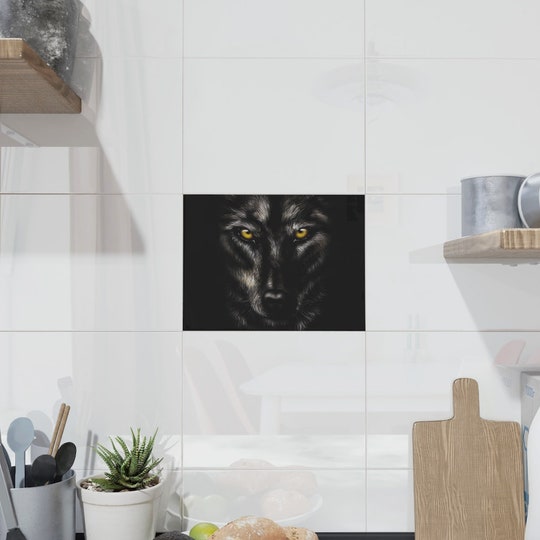 Disover Wolf Ceramic Photo Tile