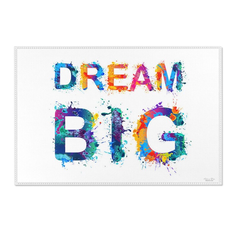 Dream Big custom printed Area Rugs custom rug floor rug Etsy