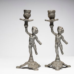 Candlesticks Angel Cherub
