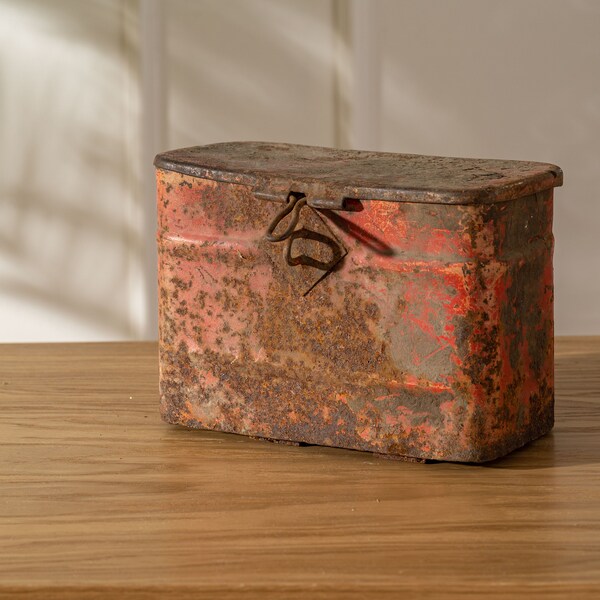 Old Metal Boxes Etsy