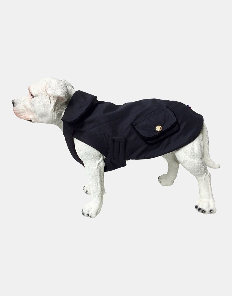 Manteau Chien Impermeable mi saison Luxe Ecofriendly Fabriqué en France, souple et impermeable,teckel, cavalier king charles image 3