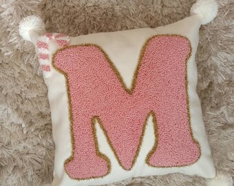 pillow cover for kids room  , gift for new home, gift for her, decoration, punch needle pillow, personalized, personal gift, tufted pillow