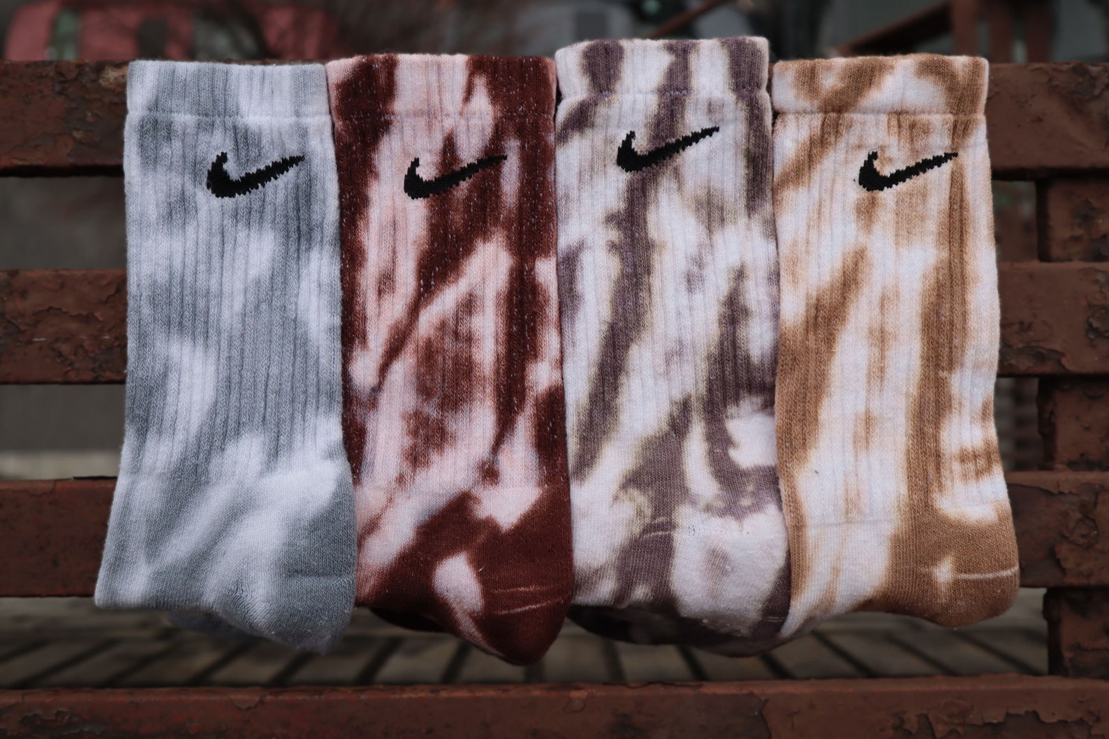 Nike Tie Dye Nude Socks Nike NUDE COLLECTION Tie Dye Socks | Etsy