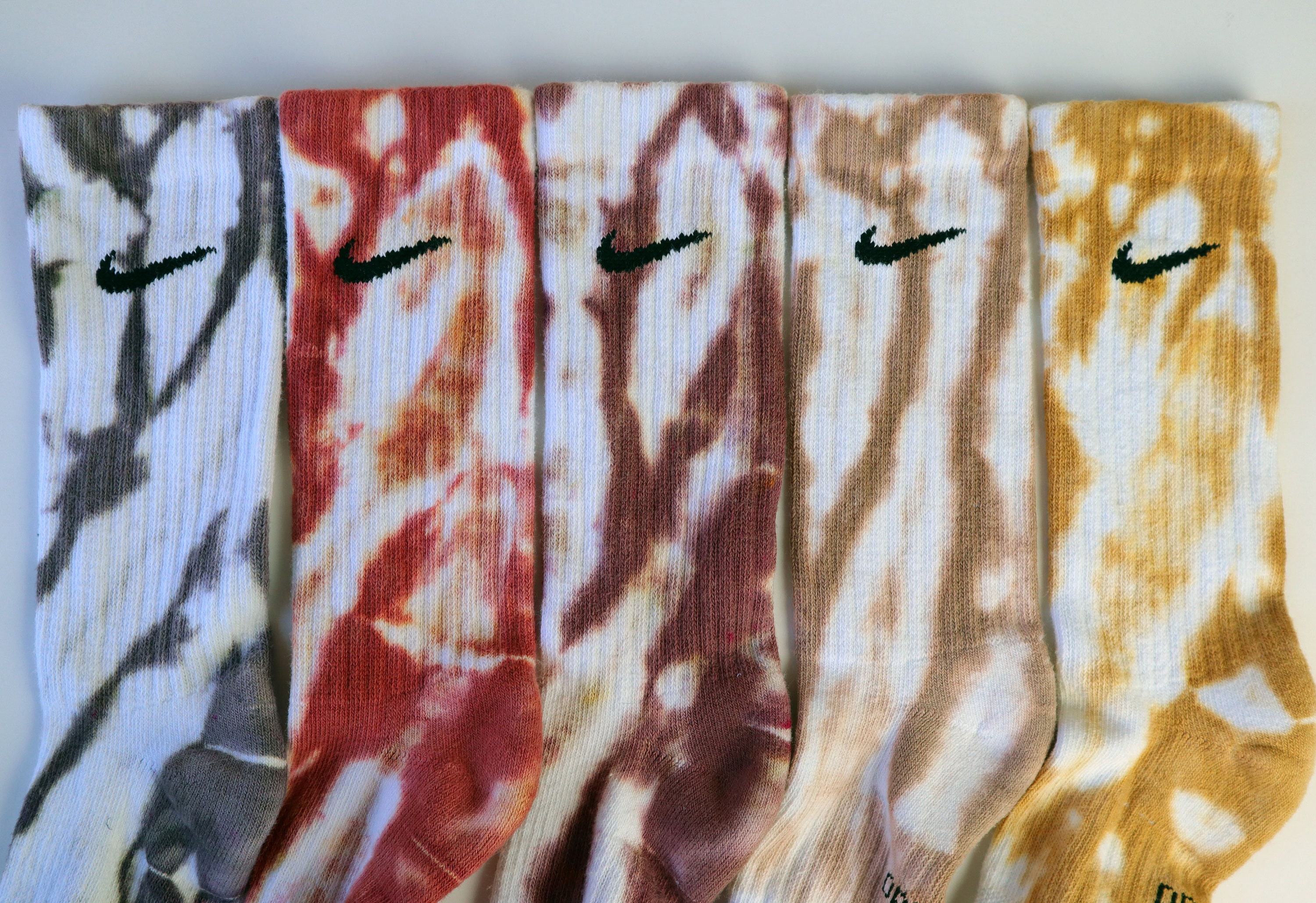 Nike Tie Dye Nude Socks Nike NUDE COLLECTION Tie Dye Socks | Etsy