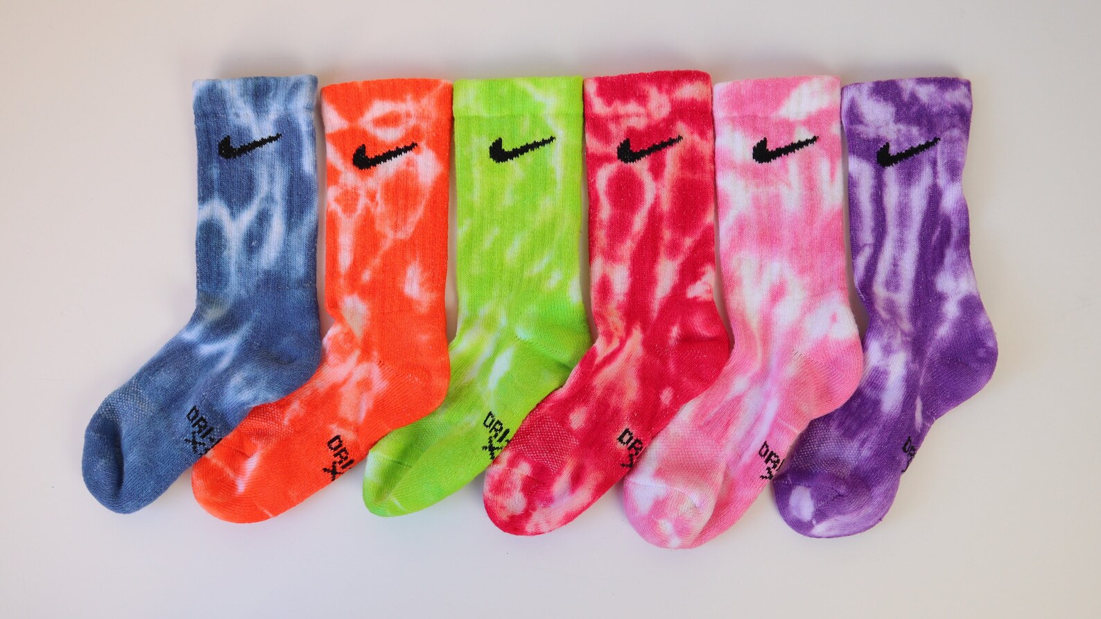Tie Dye Nike Socks for Kids Little Kids gift for girl boy. Etsy