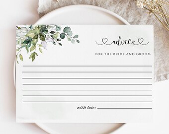 Wedding Advice Cards - Etsy