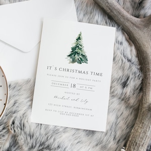 EDITABLE Holiday Party Invitation, Editable Invitation Template, Printable Christmas Party Invite, Holiday Party Invite, Instant Download