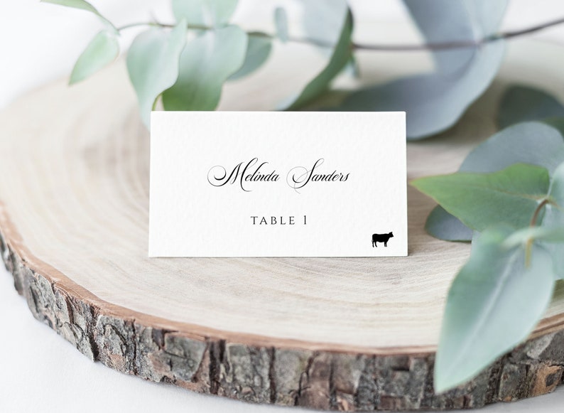 Editable Place Card Template Wedding Printable Place Card - Etsy