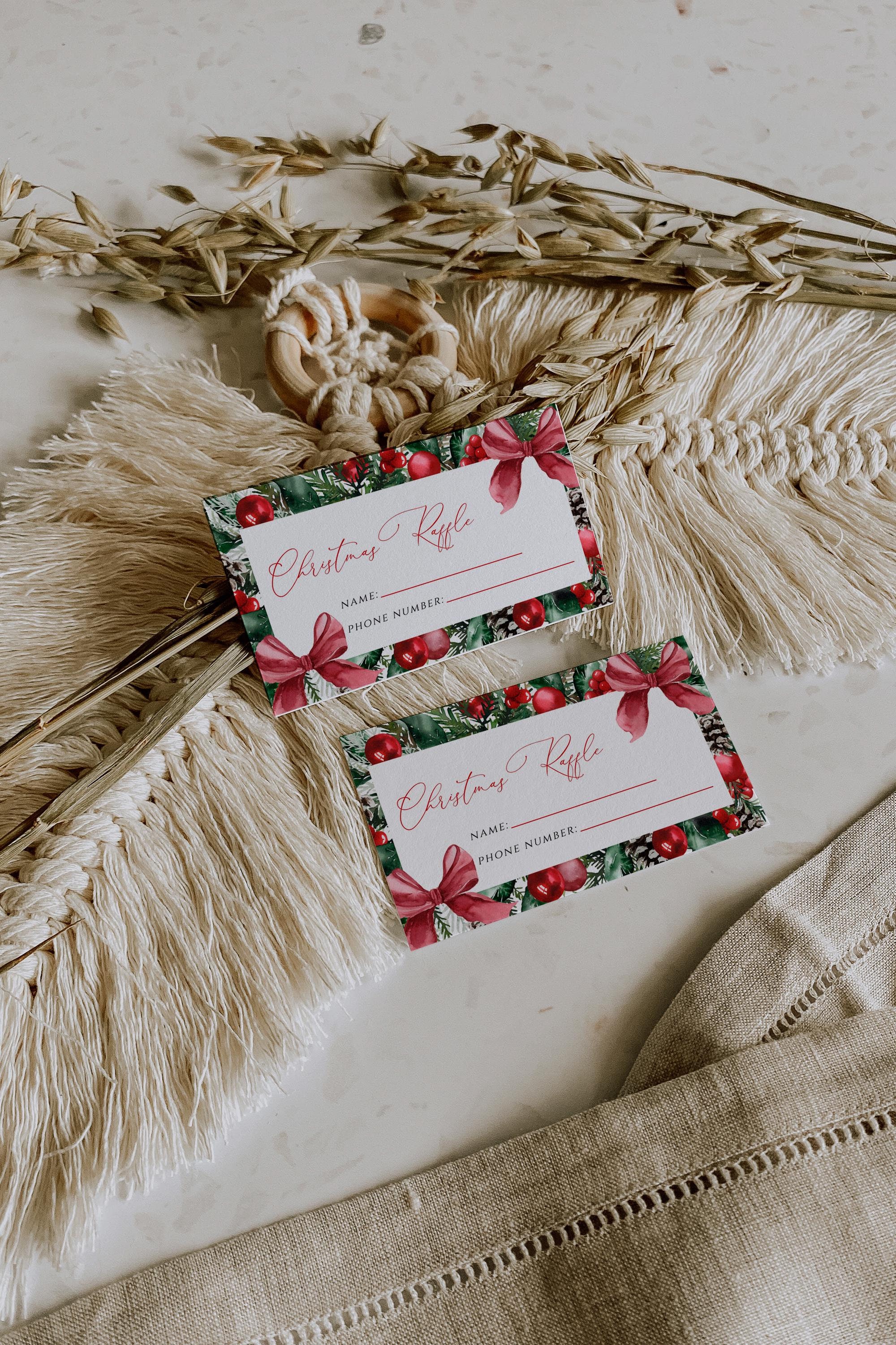 Snowflake Raffle Tickets Editable Christmas Raffle Ticket Template (instant Download) - Etsy
