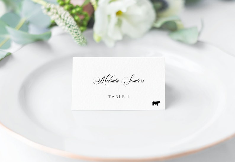 Editable Place Card Template Wedding Printable Place Card | Etsy