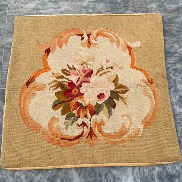 Antique Aubusson Cushions Etsy UK